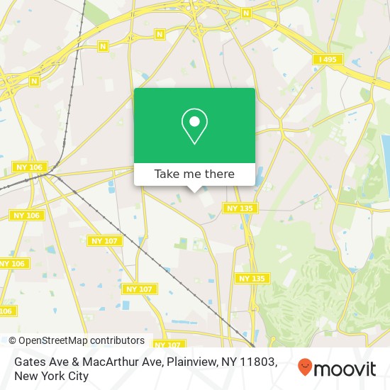 Gates Ave & MacArthur Ave, Plainview, NY 11803 map