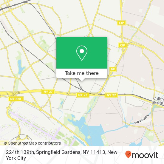 Mapa de 224th 139th, Springfield Gardens, NY 11413