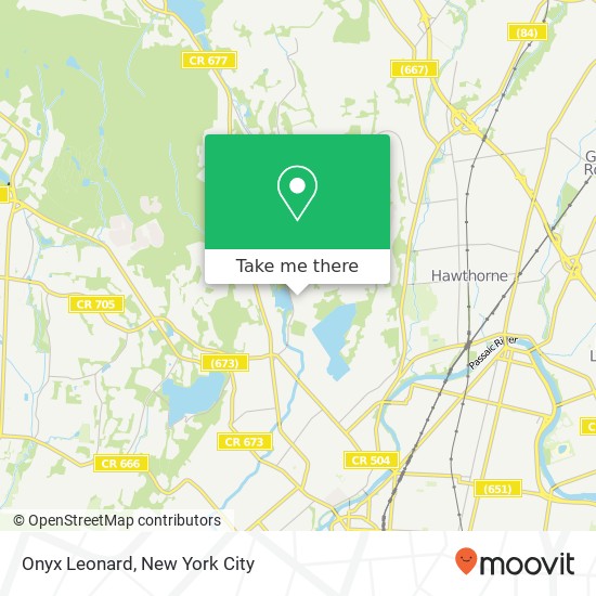 Mapa de Onyx Leonard, North Haledon, NJ 07508