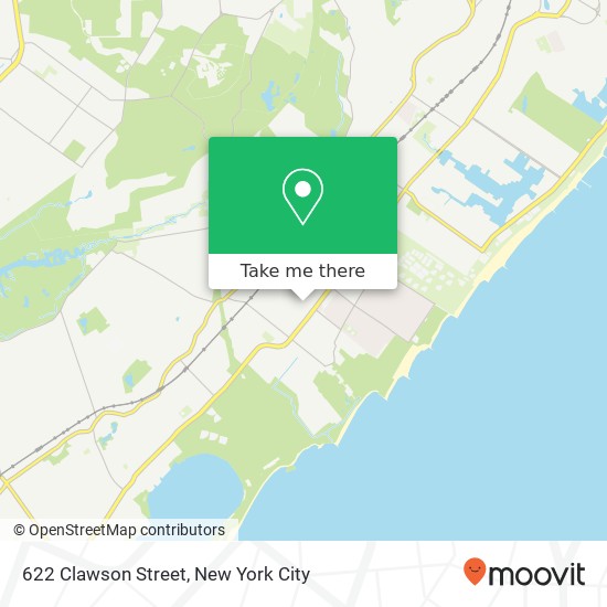 622 Clawson Street, 622 Clawson St, Staten Island, NY 10306, USA map