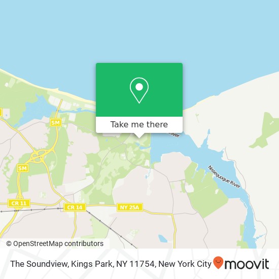 Mapa de The Soundview, Kings Park, NY 11754