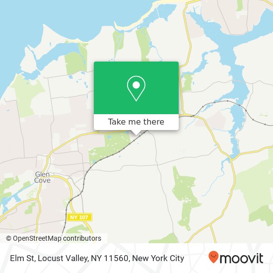 Mapa de Elm St, Locust Valley, NY 11560