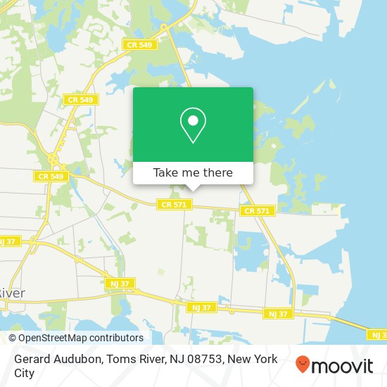 Gerard Audubon, Toms River, NJ 08753 map