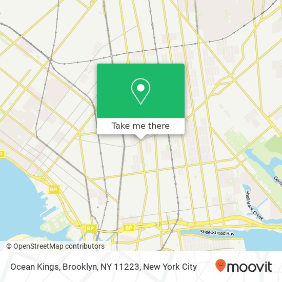 Mapa de Ocean Kings, Brooklyn, NY 11223