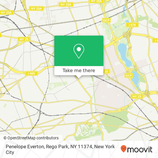 Mapa de Penelope Everton, Rego Park, NY 11374