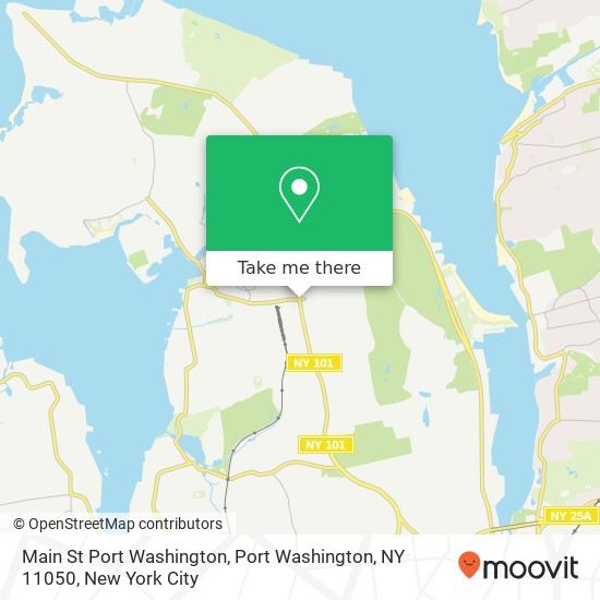 Mapa de Main St Port Washington, Port Washington, NY 11050