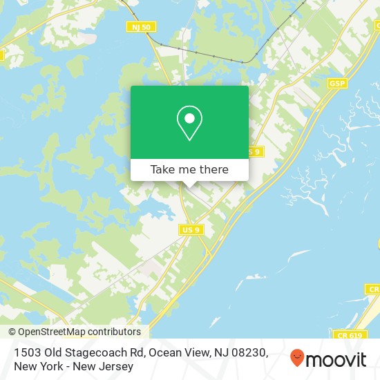 1503 Old Stagecoach Rd, Ocean View, NJ 08230 map