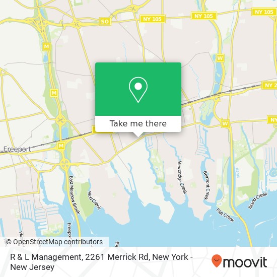 Mapa de R & L Management, 2261 Merrick Rd