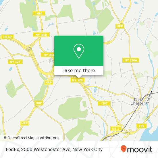 Mapa de FedEx, 2500 Westchester Ave