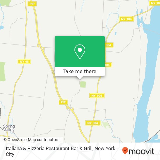 Mapa de Italiana & Pizzeria Restaurant Bar & Grill, 203 S Little Tor Rd