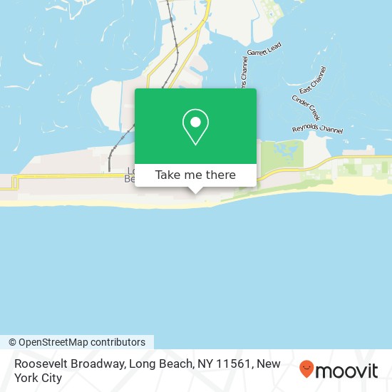 Roosevelt Broadway, Long Beach, NY 11561 map