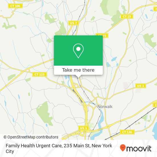 Family Health Urgent Care, 235 Main St map