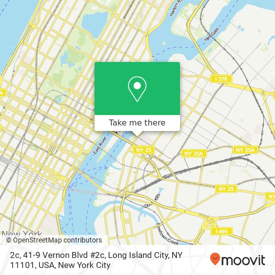 Mapa de 2c, 41-9 Vernon Blvd #2c, Long Island City, NY 11101, USA