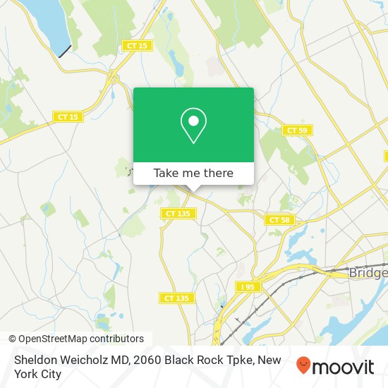 Mapa de Sheldon Weicholz MD, 2060 Black Rock Tpke