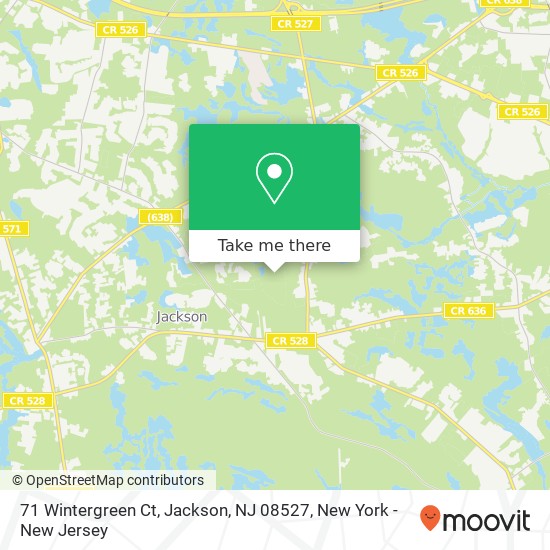 71 Wintergreen Ct, Jackson, NJ 08527 map