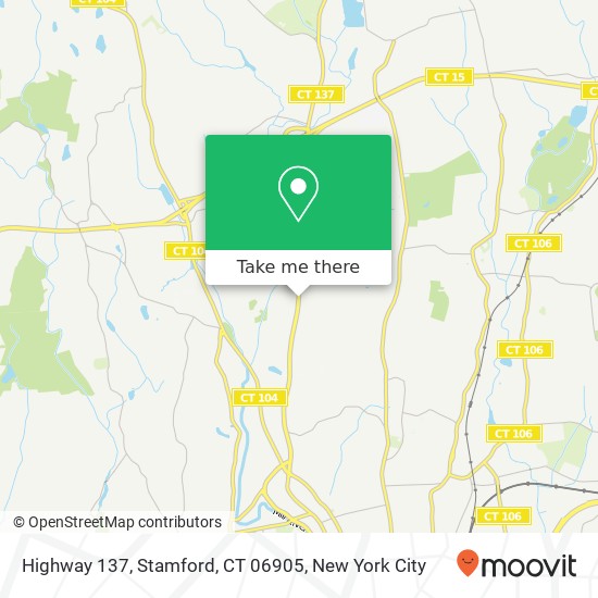 Mapa de Highway 137, Stamford, CT 06905