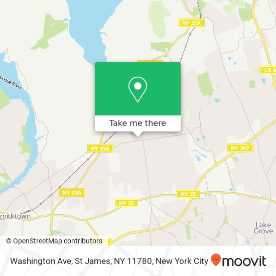 Washington Ave, St James, NY 11780 map