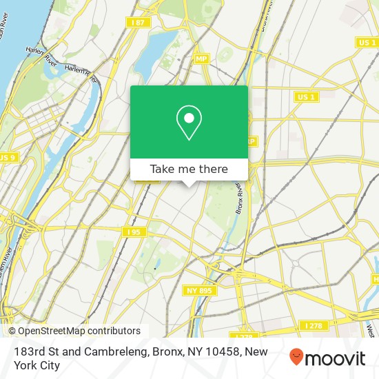 183rd St and Cambreleng, Bronx, NY 10458 map