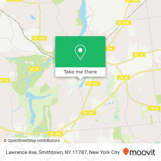 Mapa de Lawrence Ave, Smithtown, NY 11787