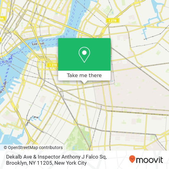 Dekalb Ave & Inspector Anthony J Falco Sq, Brooklyn, NY 11205 map