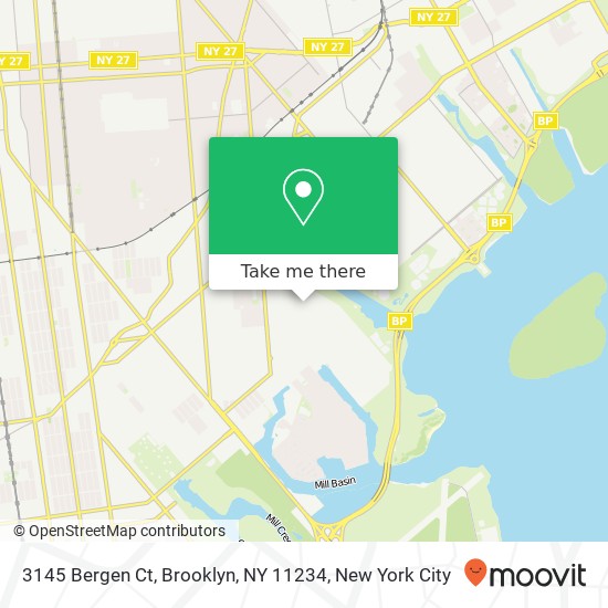 Mapa de 3145 Bergen Ct, Brooklyn, NY 11234
