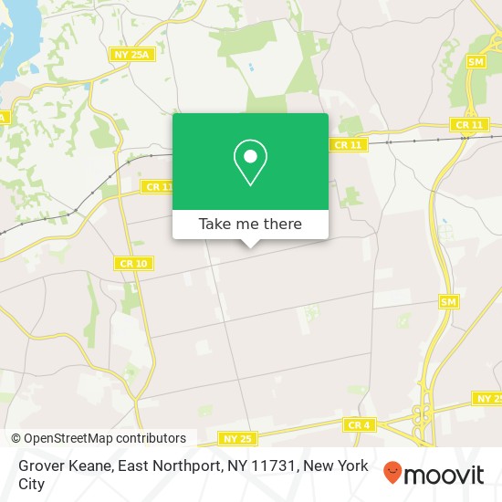 Mapa de Grover Keane, East Northport, NY 11731