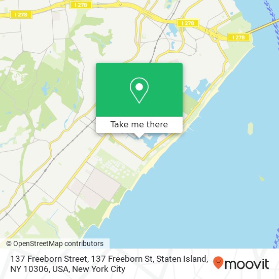 137 Freeborn Street, 137 Freeborn St, Staten Island, NY 10306, USA map