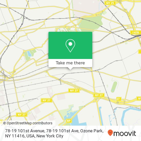 78-19 101st Avenue, 78-19 101st Ave, Ozone Park, NY 11416, USA map