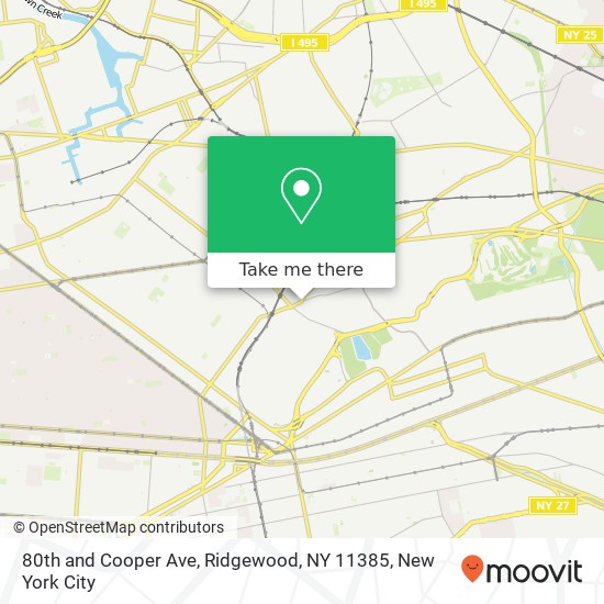80th and Cooper Ave, Ridgewood, NY 11385 map