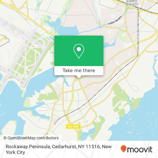 Mapa de Rockaway Peninsula, Cedarhurst, NY 11516