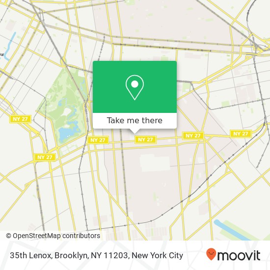 Mapa de 35th Lenox, Brooklyn, NY 11203