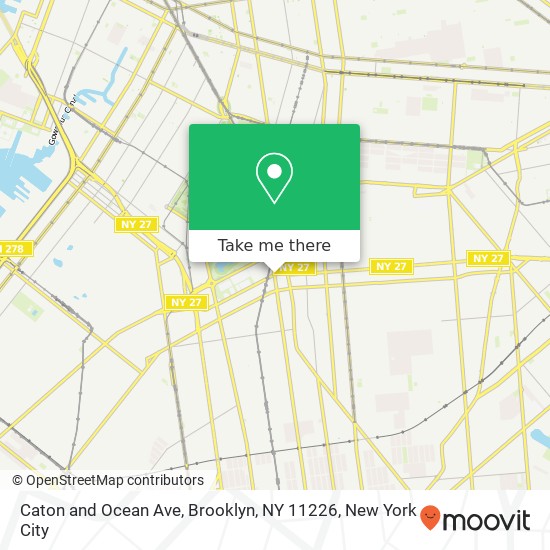 Caton and Ocean Ave, Brooklyn, NY 11226 map