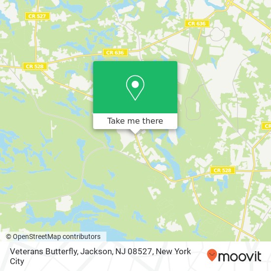 Veterans Butterfly, Jackson, NJ 08527 map