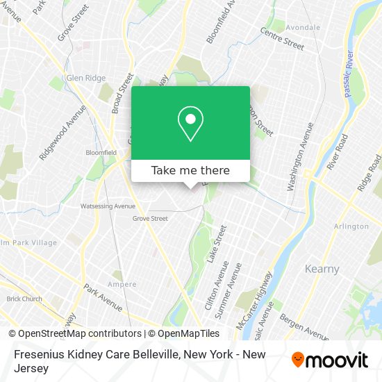 Fresenius Kidney Care Belleville map
