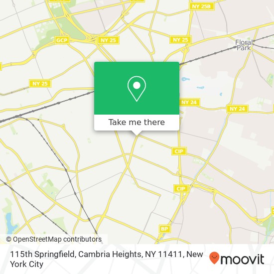 115th Springfield, Cambria Heights, NY 11411 map