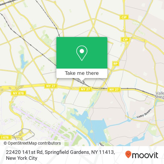 Mapa de 22420 141st Rd, Springfield Gardens, NY 11413