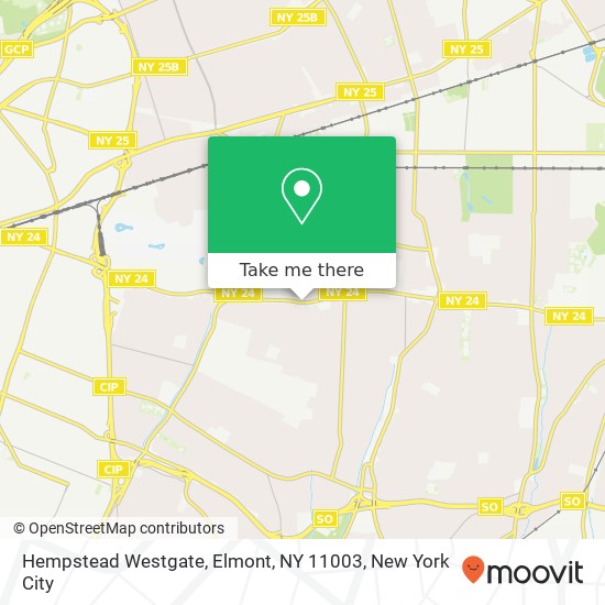Hempstead Westgate, Elmont, NY 11003 map