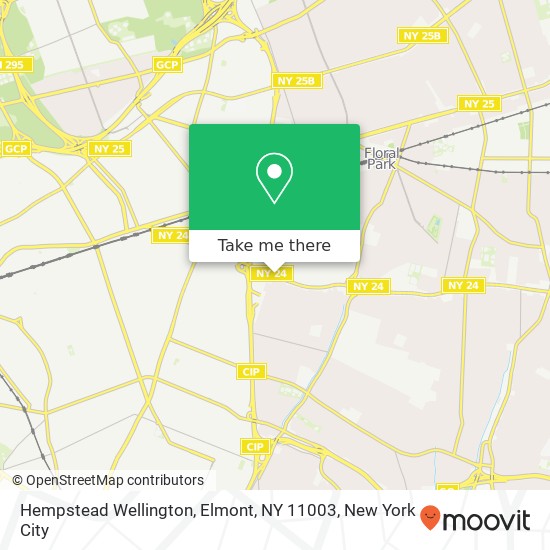 Mapa de Hempstead Wellington, Elmont, NY 11003
