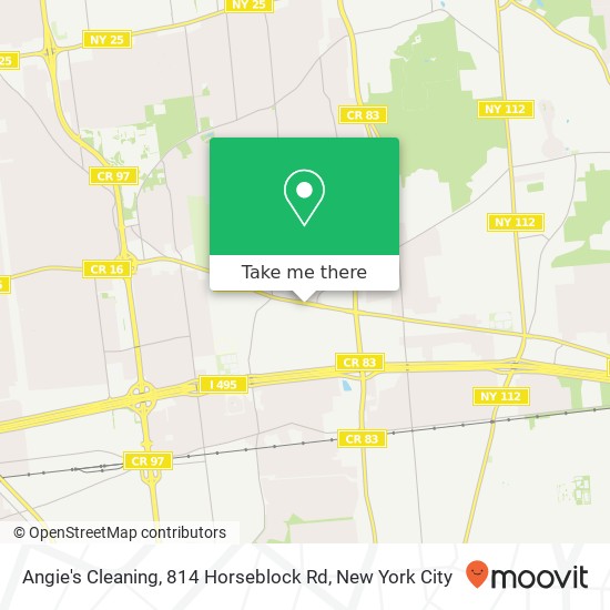 Angie's Cleaning, 814 Horseblock Rd map