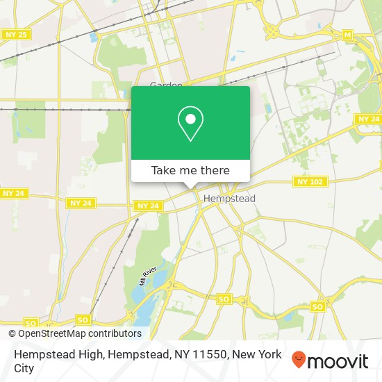 Mapa de Hempstead High, Hempstead, NY 11550