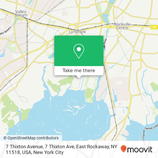 7 Thixton Avenue, 7 Thixton Ave, East Rockaway, NY 11518, USA map