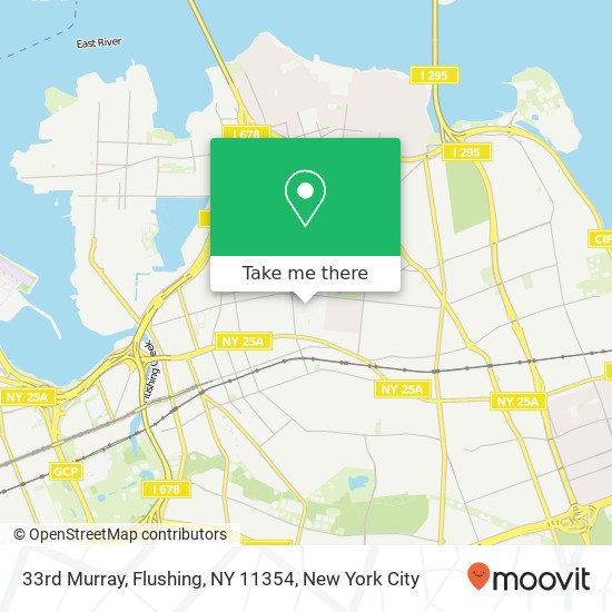 Mapa de 33rd Murray, Flushing, NY 11354