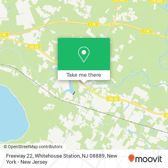 Mapa de Freeway 22, Whitehouse Station, NJ 08889