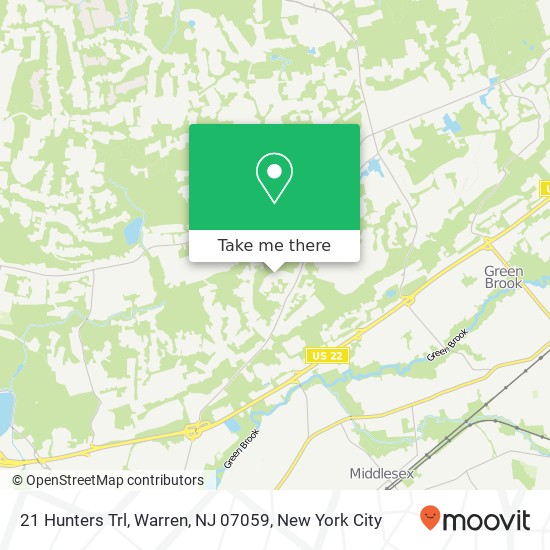 21 Hunters Trl, Warren, NJ 07059 map