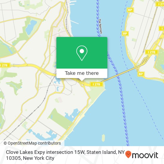 Mapa de Clove Lakes Expy intersection 15W, Staten Island, NY 10305
