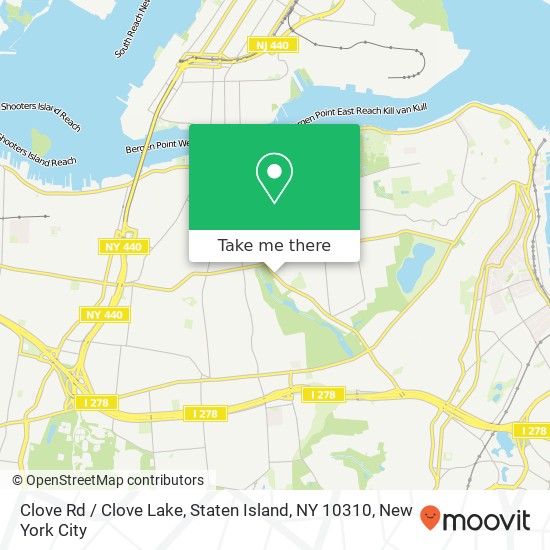 Clove Rd / Clove Lake, Staten Island, NY 10310 map
