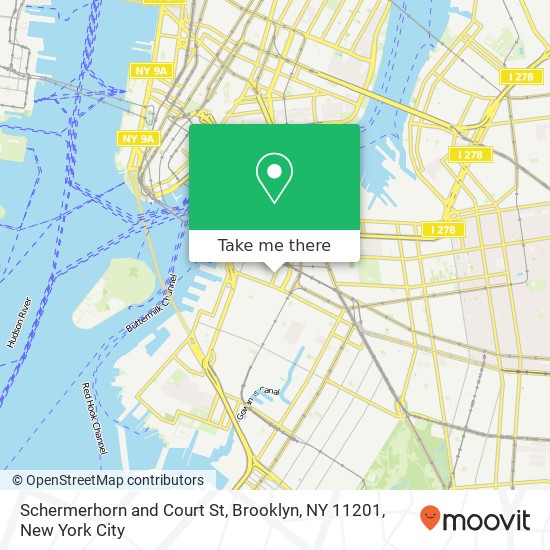 Mapa de Schermerhorn and Court St, Brooklyn, NY 11201