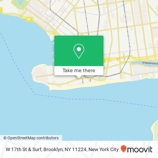 W 17th St & Surf, Brooklyn, NY 11224 map