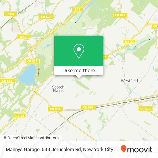 Mannys Garage, 643 Jerusalem Rd map