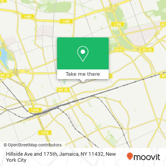 Mapa de Hillside Ave and 175th, Jamaica, NY 11432